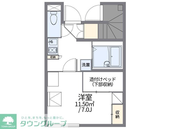 レオパレスフラッツインの物件間取画像